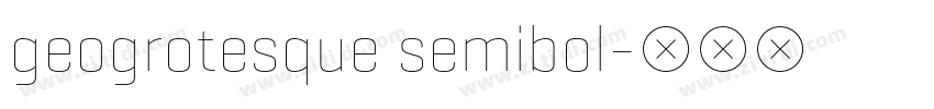 geogrotesque semibol字体转换